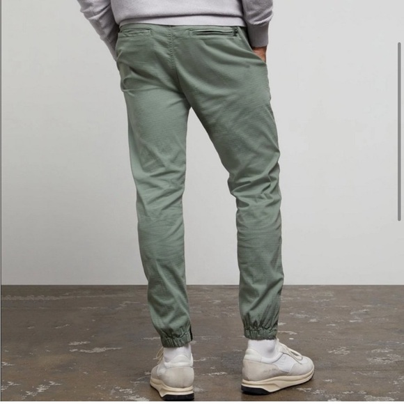 Onia All Terrain Ripstop Cotton Joggers in Sea Moss Green Men’s Small Pants. 2 - Picture 9 of 13